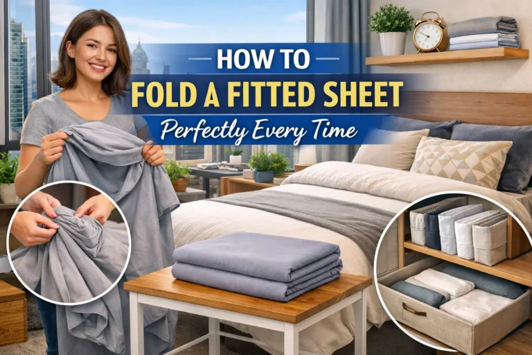 how to fold a fitted sheet